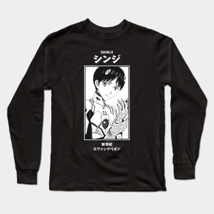 Shinji Ikari Neon Genesis Evangelion Long Sleeve T-Shirt